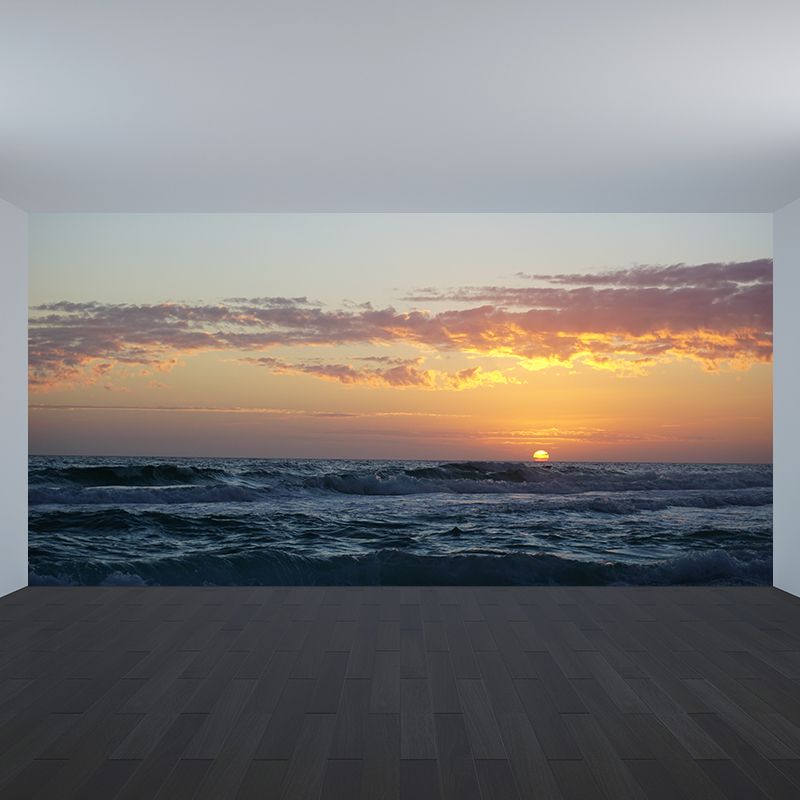 Photography Modern Wallpaper Sea Beach Living Room Wall Mural