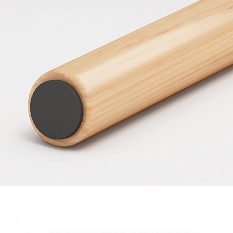 Contemporary Wooden Single Coffee Table 3 Legs Round Cocktail Table
