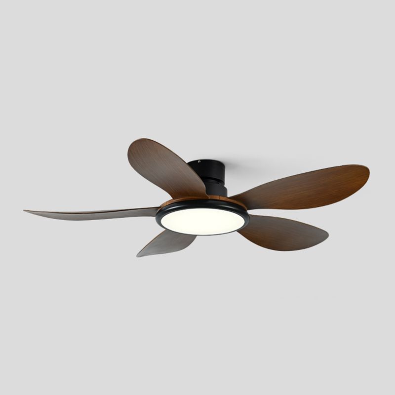 Contemporary LED Ceiling Fan Lamp 5-Blade Fan Lighting for Living Room