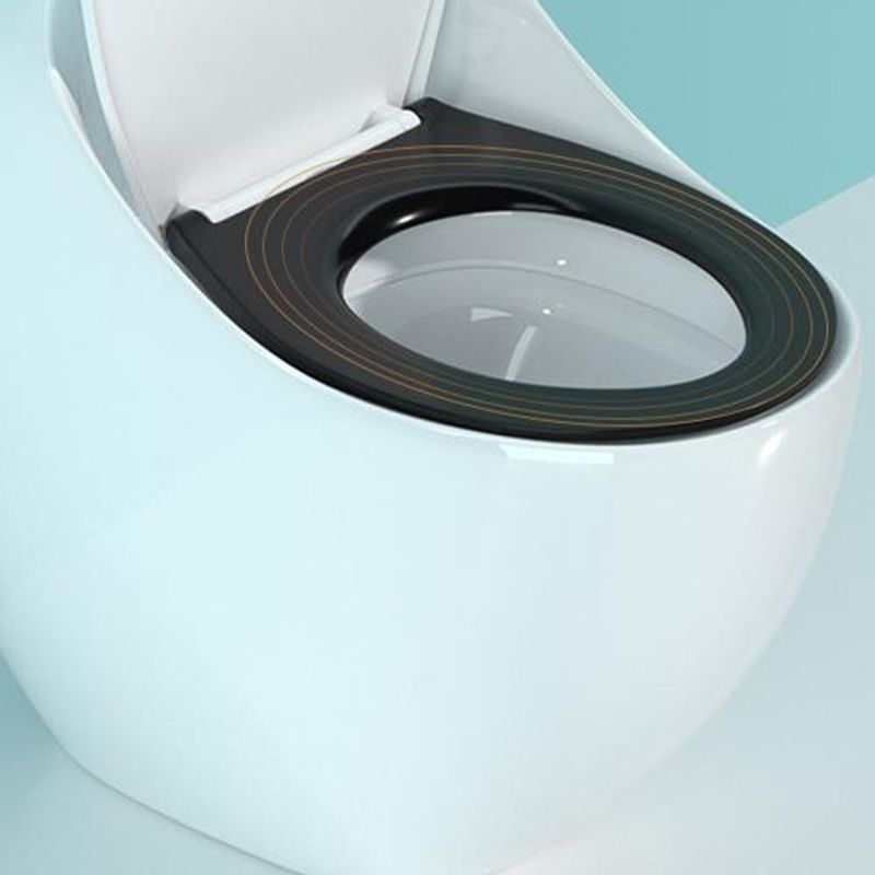 Modern Porcelain Floor Mounted Flush Toilet All In One Siphon Jet Toilet