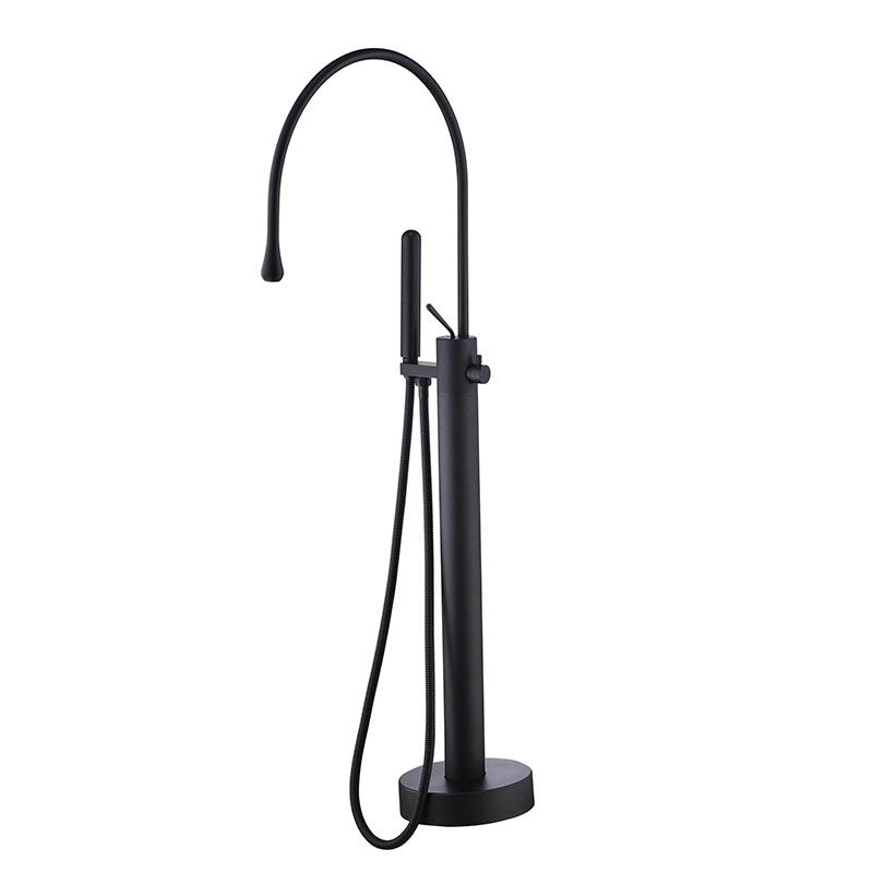 Modern Brass Freestanding Bathtub Faucet with Hand Shower Bathtub Faucet