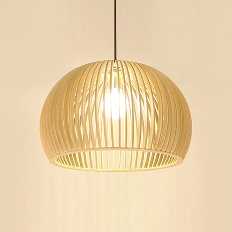 Lampe suspendue en bois à lampe des luminaires de pendentif contemporain pour le café dans la salle à manger
