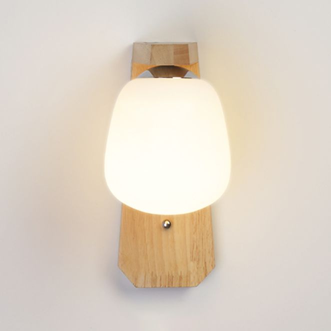 Éclairage mural ombré Simplicité Style Wood Beige Sconce Lightture