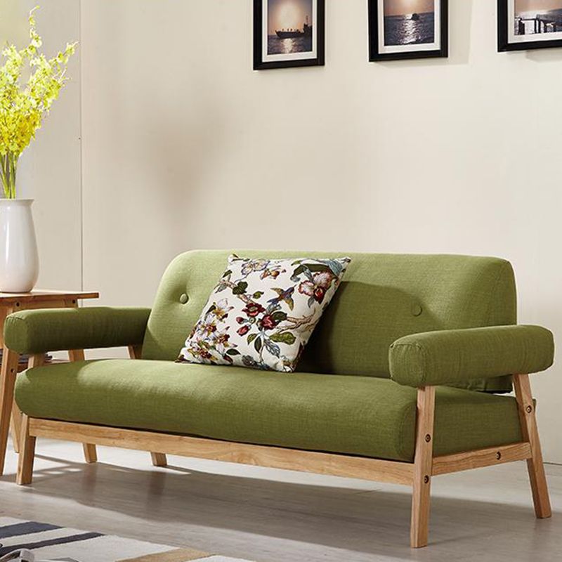 27.16" W x 28.74" H Pillow Top Arm Sofa Contemporary Standard Sofa with Tufted Split-Back