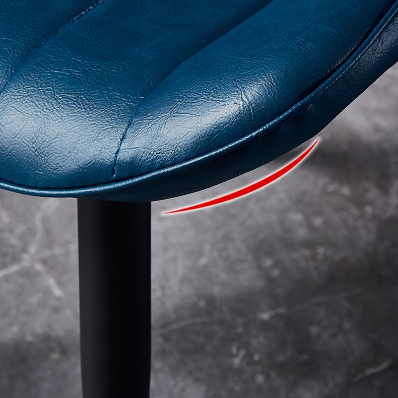 Eigentijdse stijl eetstoelen armloze zijstoel voor keuken met metalen benen