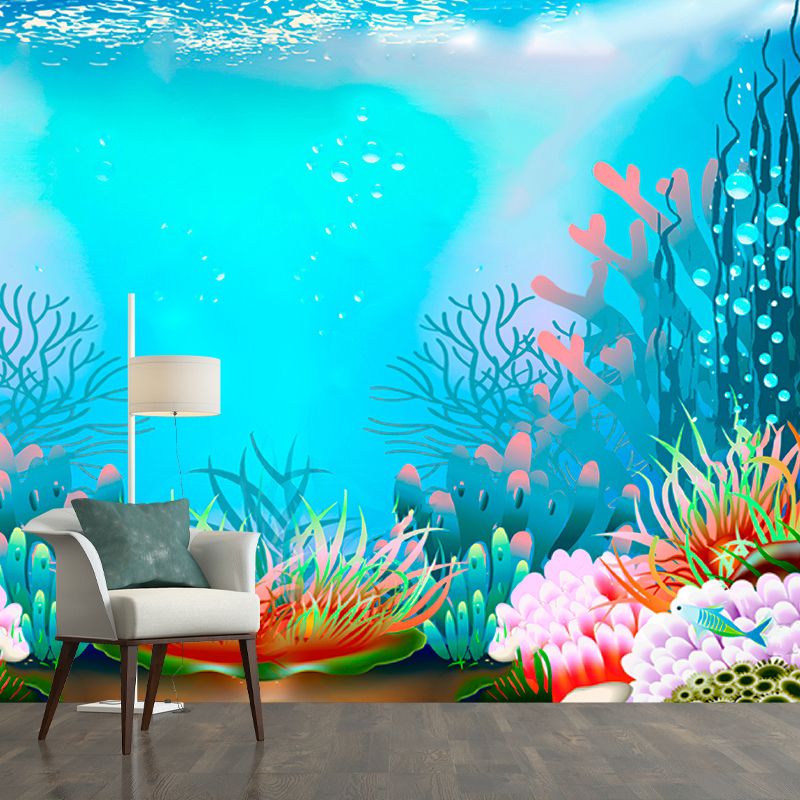 Environmental Wall Mural Wallpaper Sea World Living Room Wall Mural