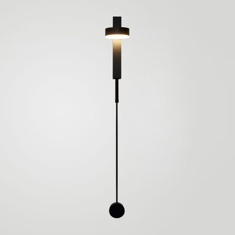 Zeitgenössische einfache Metallwand -Wandleuchte einzelnes Licht rotierendes Wandlicht für Wohnzimmer
