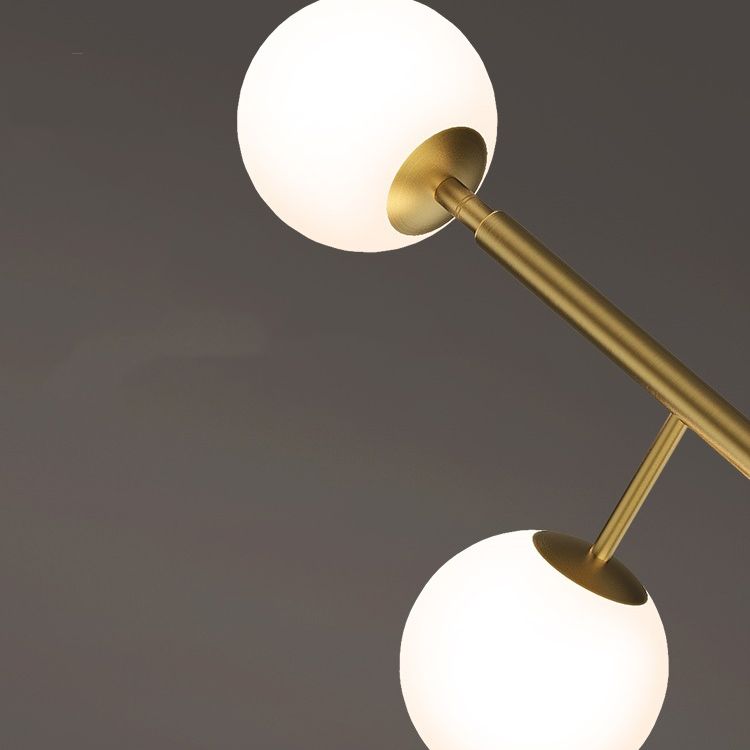 Minimalist Island Lighting Fixture Glass Hanging Light for Dining Room