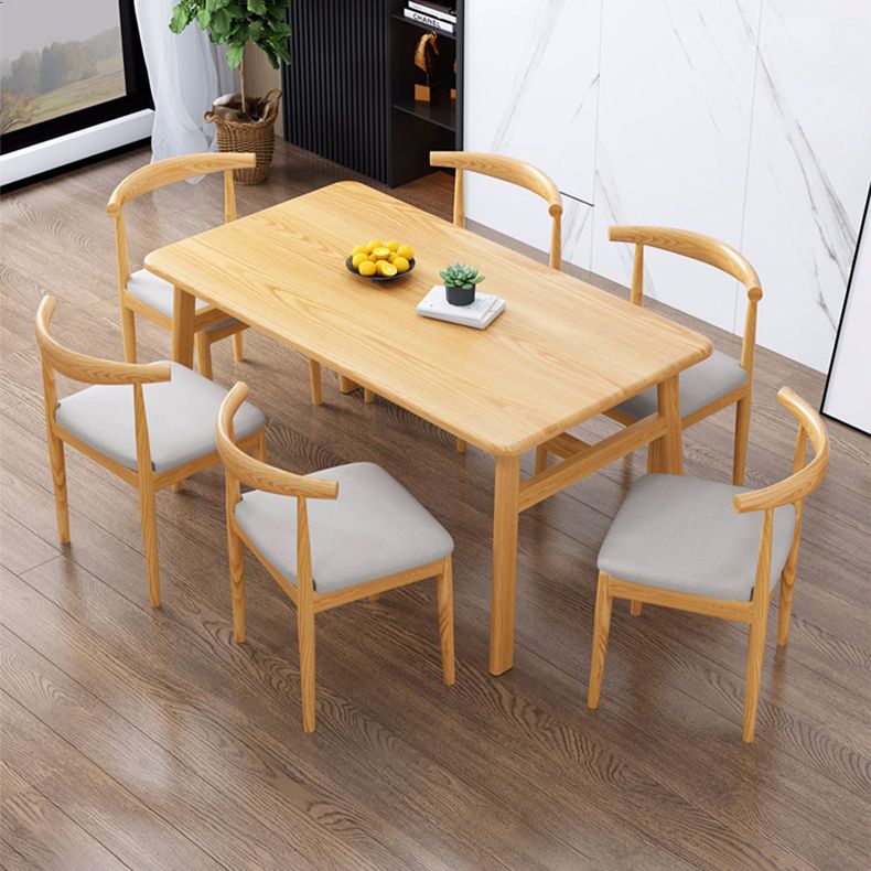 Modern Kitchen Wood Furniture of  Standard Height Formal Dining¬†Room¬†Table¬†Set