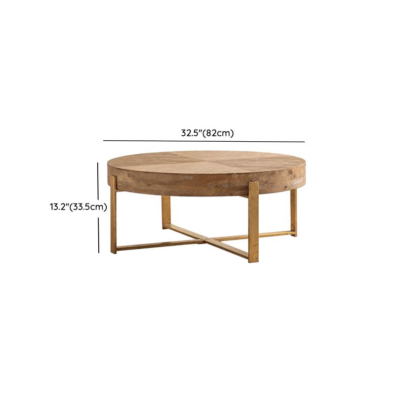 Solid Wood Coffee Table Block Natural Color Coffee Table for Living Room