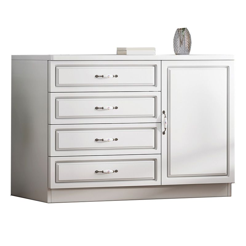 Contemporary Wood Accent Cabinet with Drawer Rectangle Accent Chest