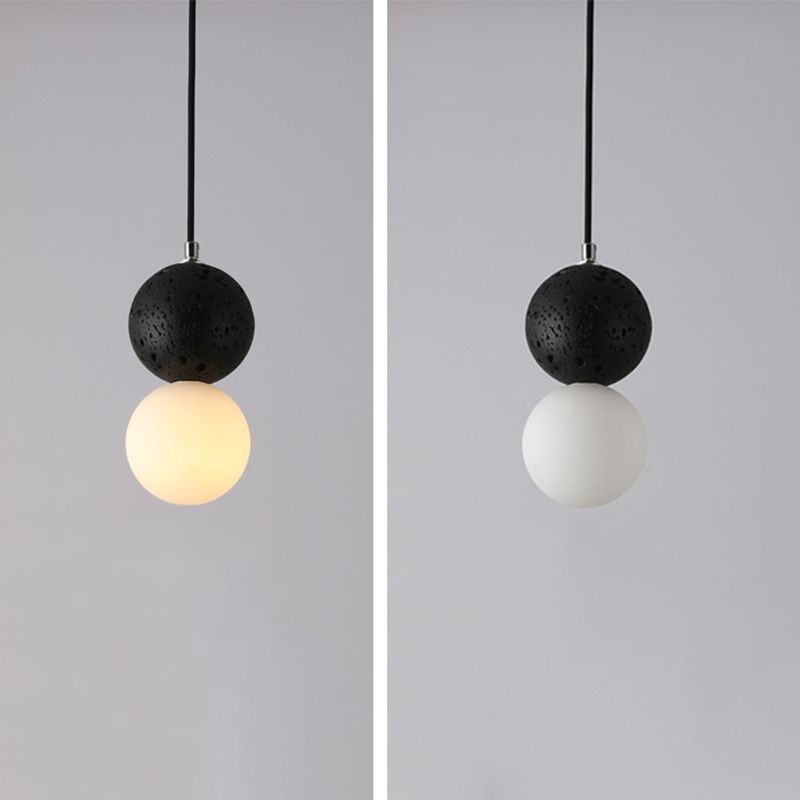 Zementkugelförmiger Anhänger Light Kit Nordic Style Suspension Anhänger Licht für Schlafzimmer