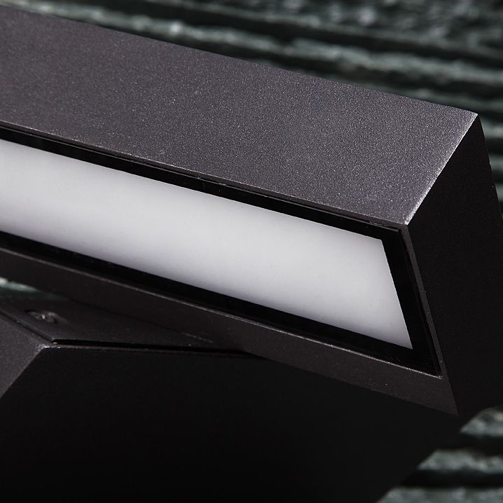 Modern Aluminum Wall Light Cube Black Rotatable LED Wall Washer for Outdoors
