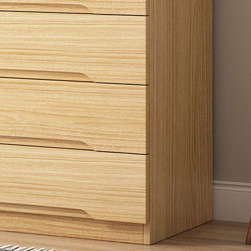 18" D Bedroom Wooden Storage Chest Dresser Modern Storage Chest with Drawers