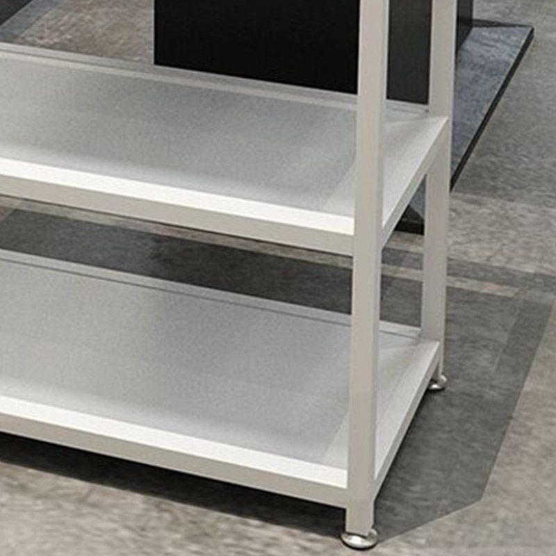 Modern Open Storage Prep Table Rectangular Dining Room Prep Table