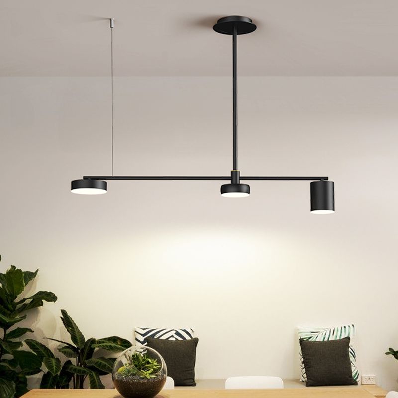 Drum Island Lighting Acrilic Contemporary Simplicity Fidurs a sospensione per il ristorante