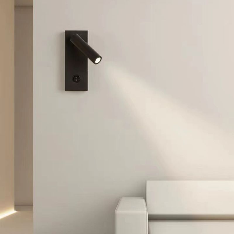 White/Black Modern Single Wall Mounted Sconce LED Metal Wall Light