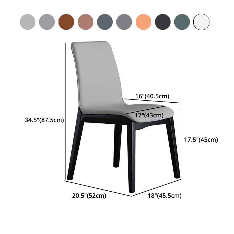 Silla auxiliar industrial tapizada para el hogar Parsons Silla de comedor con acabado mate (juego de 2)