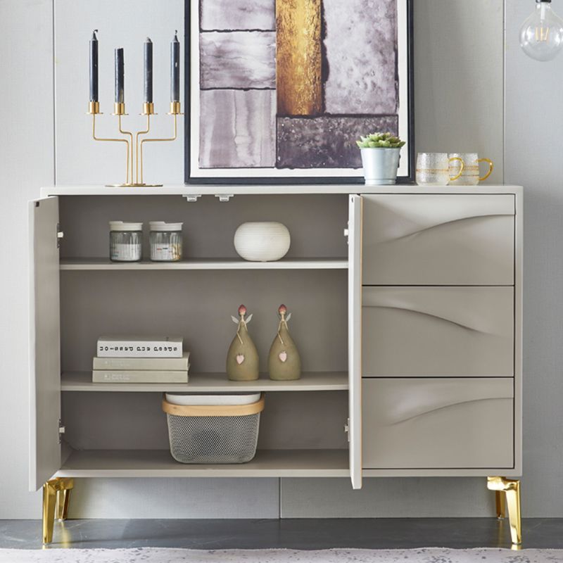 Classic Glam Horizontal Combo Dresser Wood Storage Chest Dresser for Bedroom