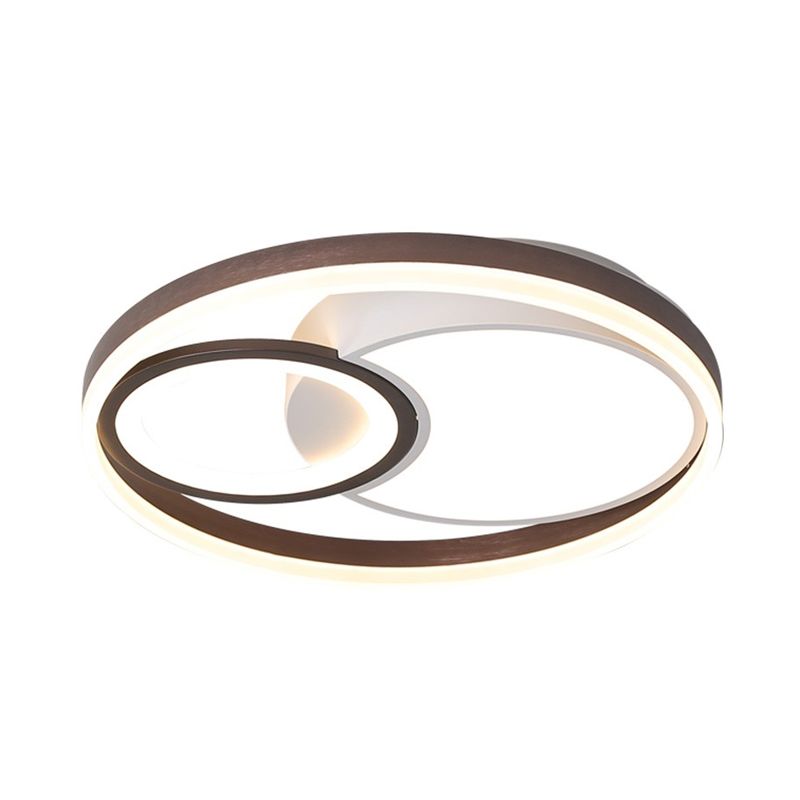 Soporte de lámpara de descarga LED de iluminación de LED de modernismo ligero en marrón