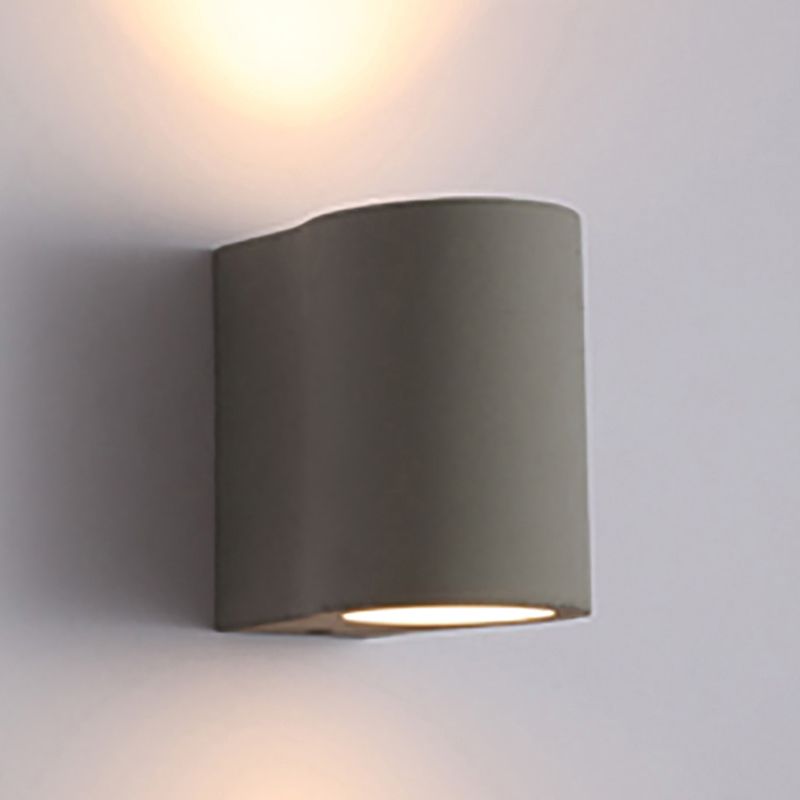 Luz de la pared de la pared de la pared de cemento cilíndrica.