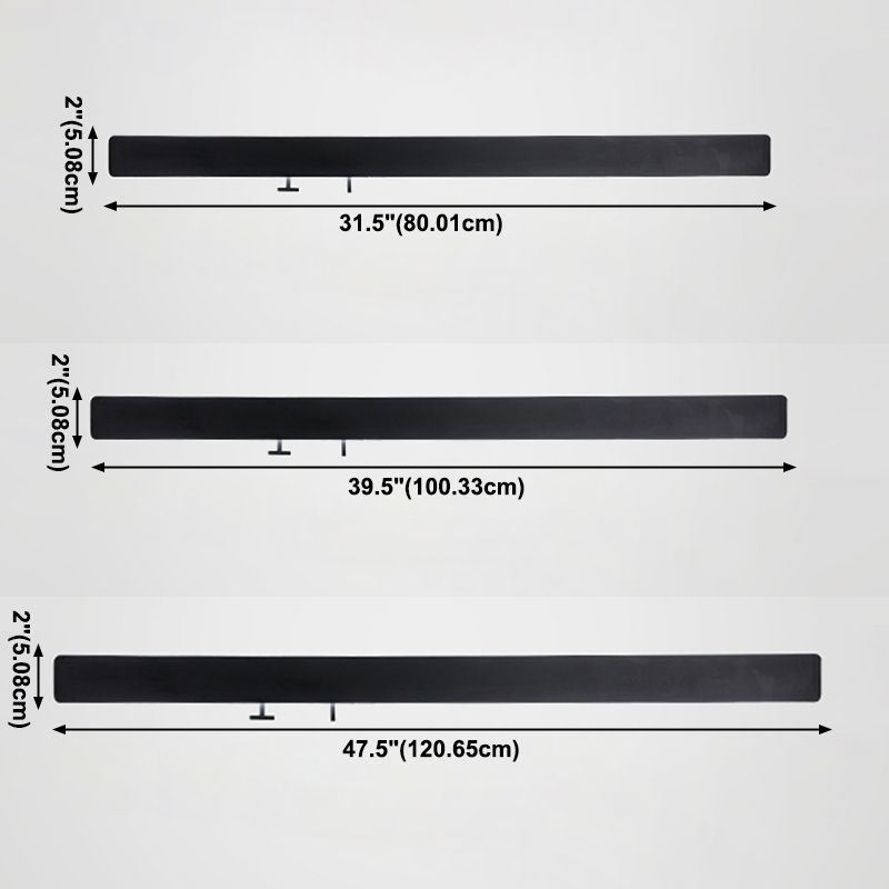 Luce da parete da parete lineare Light Seguit Light Aibliting Metal Sconce, navi senza decorazioni