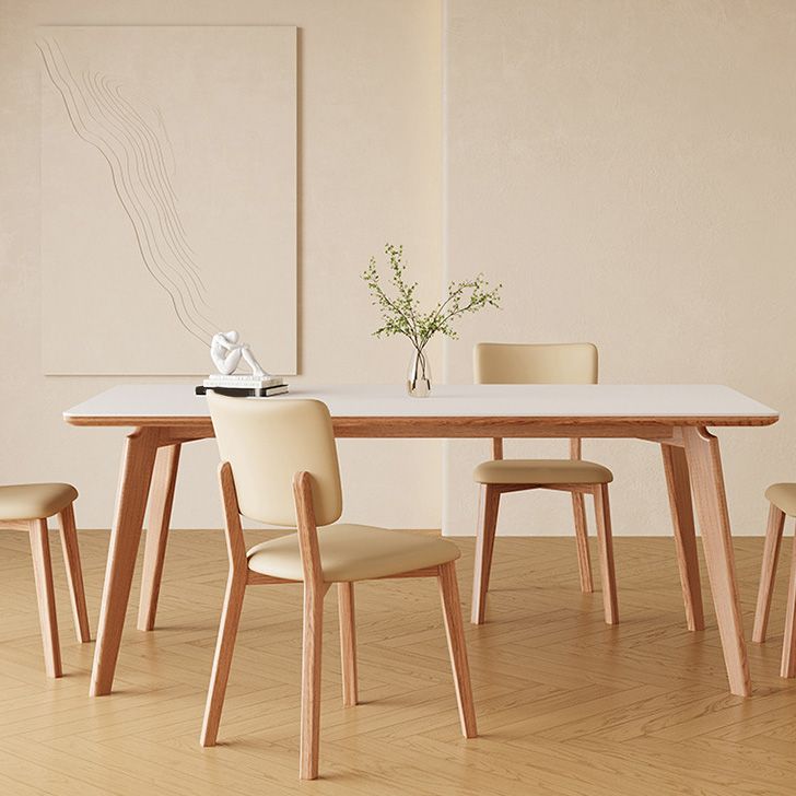 Medieval Modern Stone Dinette Table 4 Legs Dining Table for Kitchen