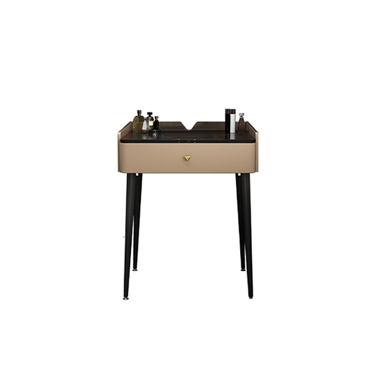 23.62" Wide Stone Vanity Table Modern Makeup Vanity Table Set with Storage Drawers