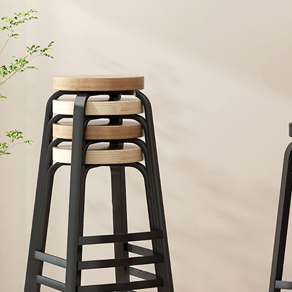 Modern Stackable Counter Height Stools Backless Bar Stools for Restaurant