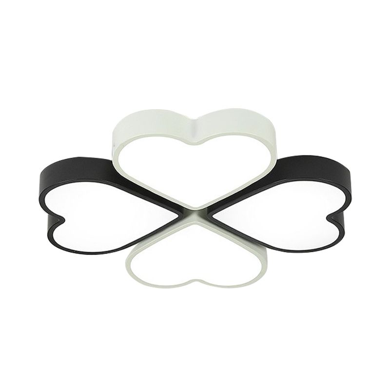 Designer hart spoel plafond verlichtingsarmatuur acryl spoeling montage plafondlicht voor kinderslaapkamer