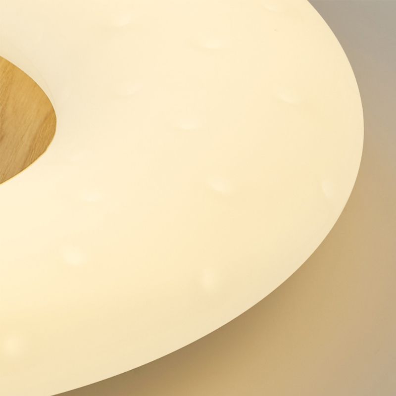 LED Modernism Ceiling Light White Shaded Flush Mount Lighting for Hallway