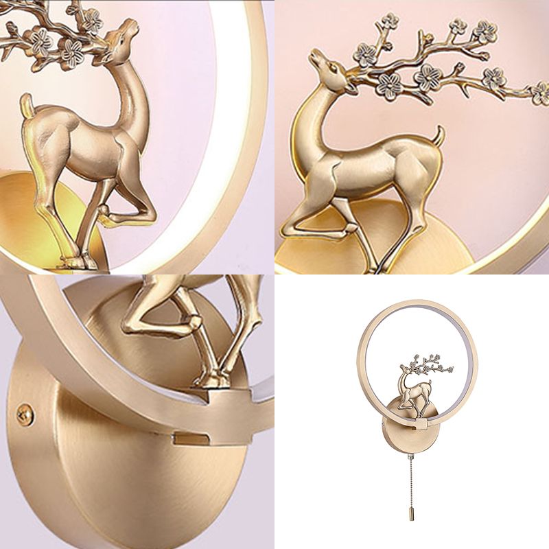 Luz de pared de estilo moderno Luz de apliques de pared lineal creativa para el dormitorio