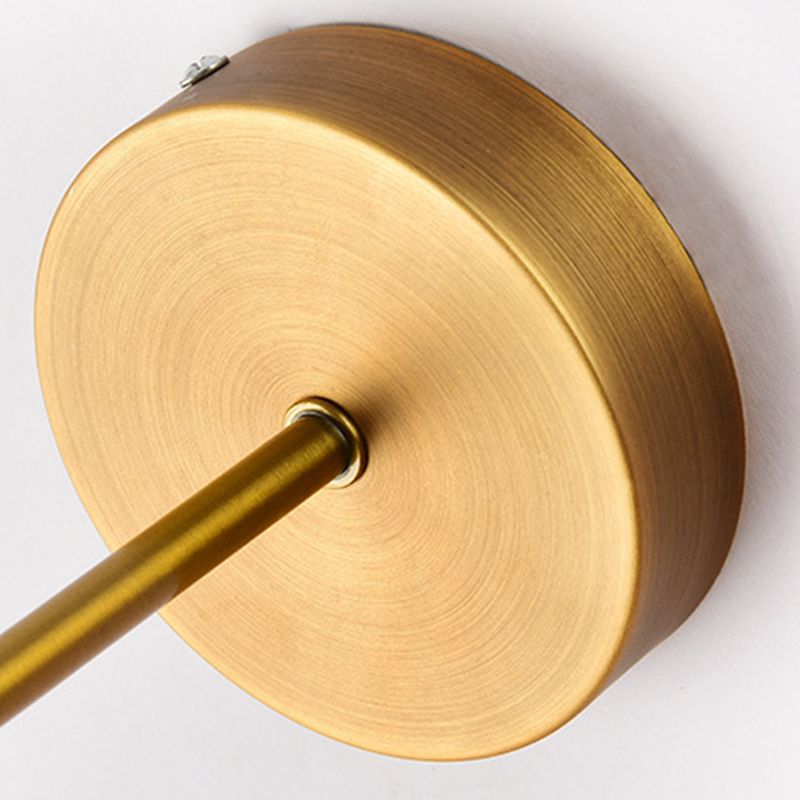 Luces de apliques de pared esféricas nórdicas apliques de vidrio de estilo retro para dormitorio