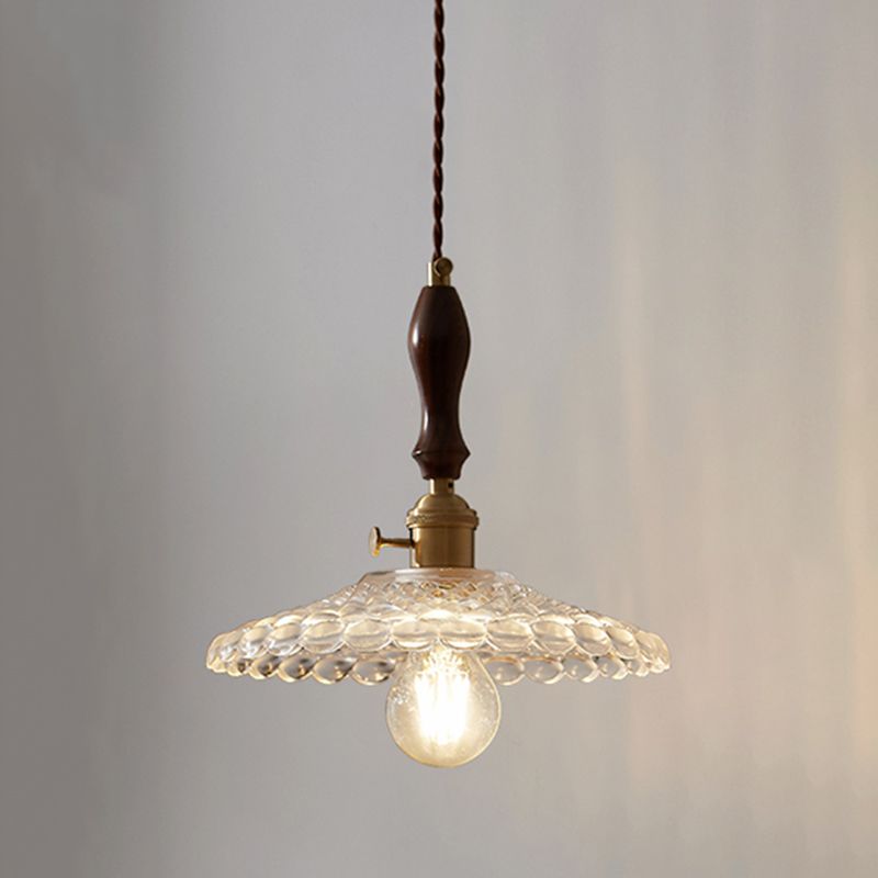 Glass de style moderne Lumière suspendue simple éclairage pendentif pour le salon
