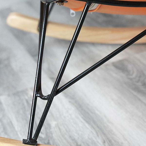 Contemporary Rocking Chair Faux Leather Glider Chair for Living Room