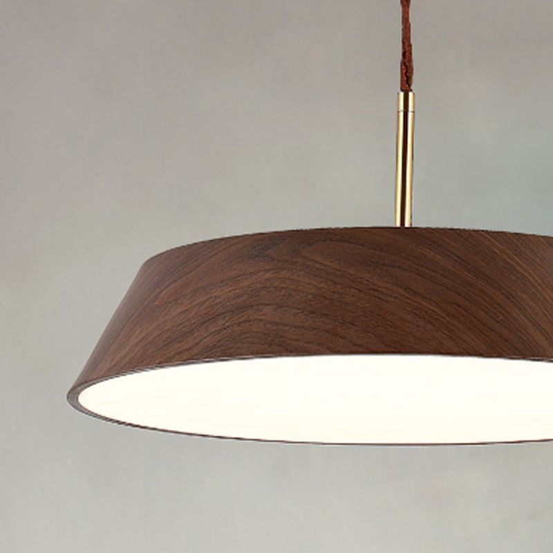 Geometric Shape Metal Hanging Light Modern 1 Light Hanging Mount Light Fixtures in Brown