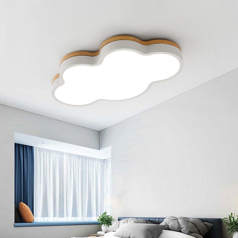 Cloud Flush Mount Light Fixtures 1 Light Acrylic Nordic Ceiling Lights Flush Mount