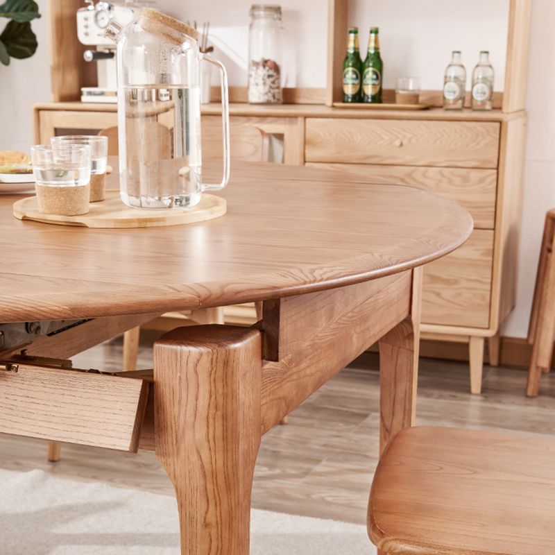 Ensemble de restauration moderne Forme ronde en bois rond à 4 jambes