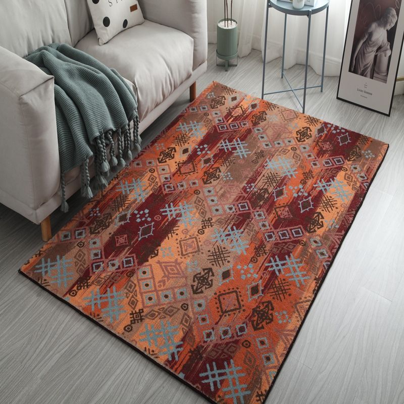 Vintage Boheems gebied tapijt Americana Patroon Polyester Area Tapijt Anti-slip gebied Rug voor woningdecoratie