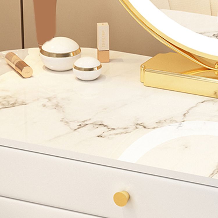 Luxious Drawers Make-up Vanity Marble Makeup Vanity Desk Table