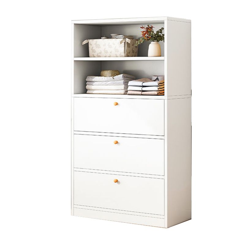 Modern Wood Accent Chest 3.77" Wide with Drawers and 1 Shelf