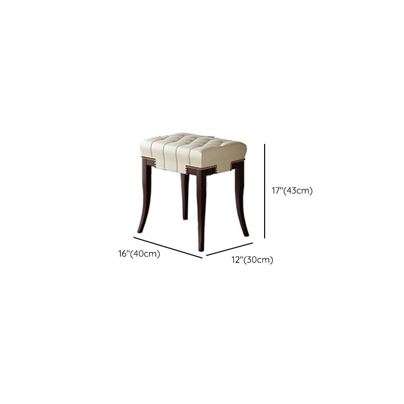 Standing   Brown 2-Drawer Bedroom Solid Wood Makeup Vanity Desk Table
