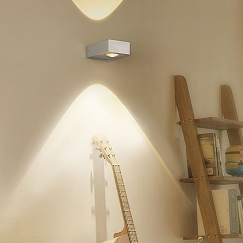 Square Shape Metal Wall Light Modern Style Multi Lights Wall Mount Light Fixture