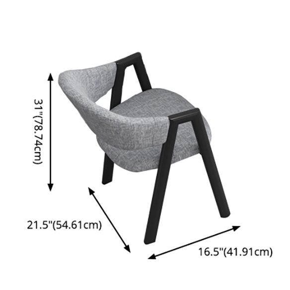 Contemporary Gray Standard Dining Set MDF Rectangle Shape Dining Set for Kitchen