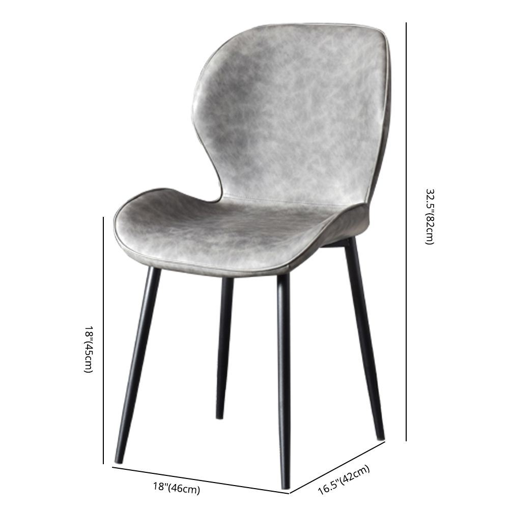 Chaise d'appoint en métal pour café scandinave, finition mate, chaise de salle à manger à oreilles