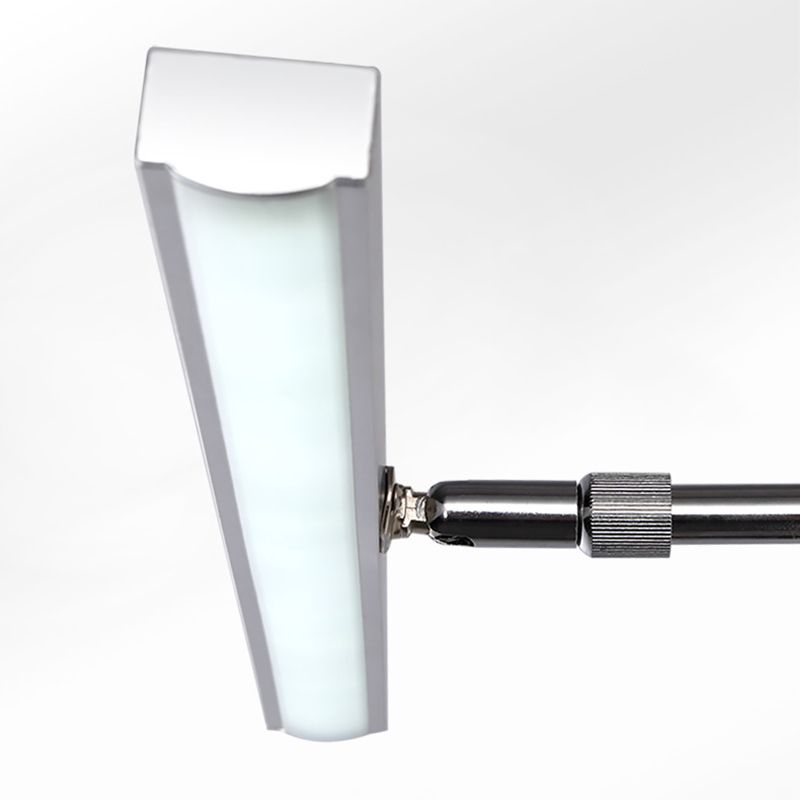 Stainless-Steel LED Wall Light in Modern Concise Style Aluminium Extendable Wall Sconce with Plastic Shade