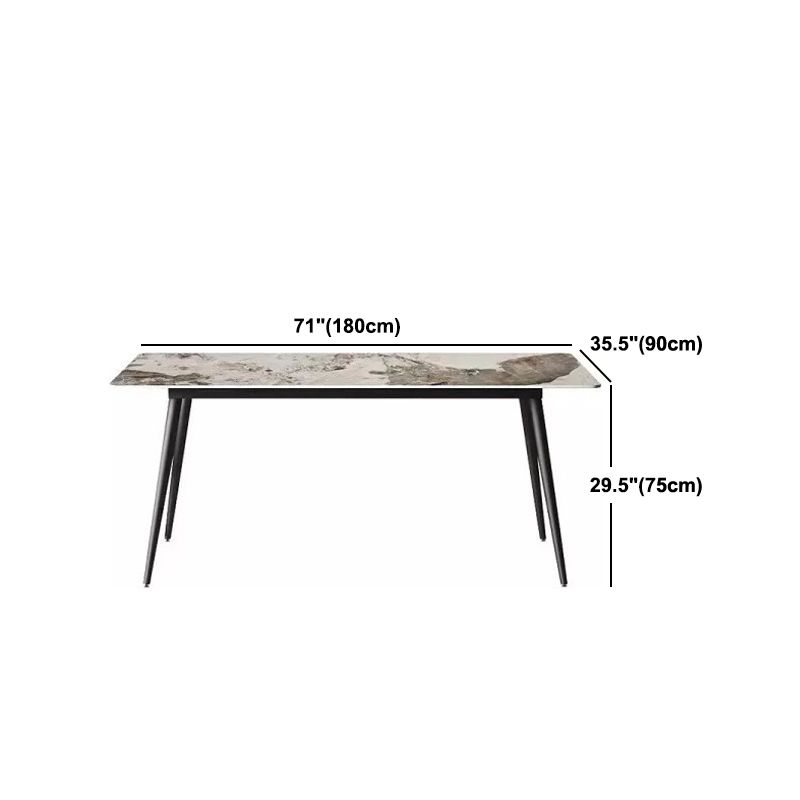 Modern Rectangle Sintered Stone Dining Table Set 1/2/7 Pieces Dining Set for Home Use