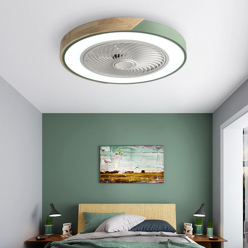 Ventilateur de plafond de style moderne Light à 1 lumière LED MONT PLAGE LEU