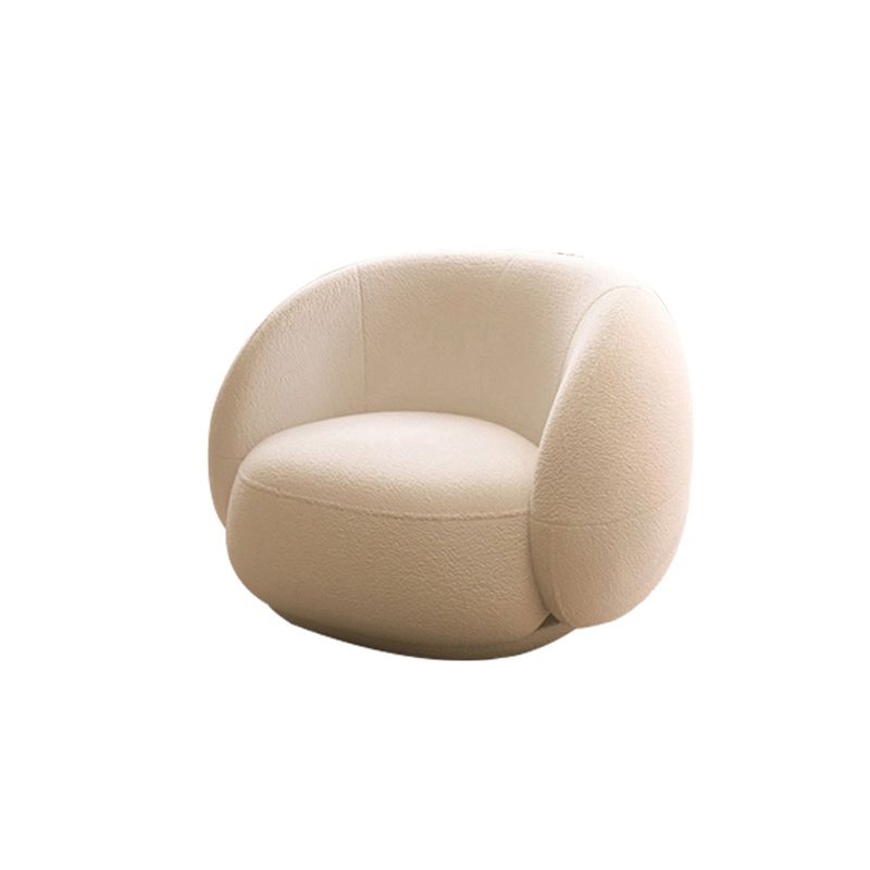 Contemporary Sofa with Tuxedo Arm for Living Room Curved Sofa