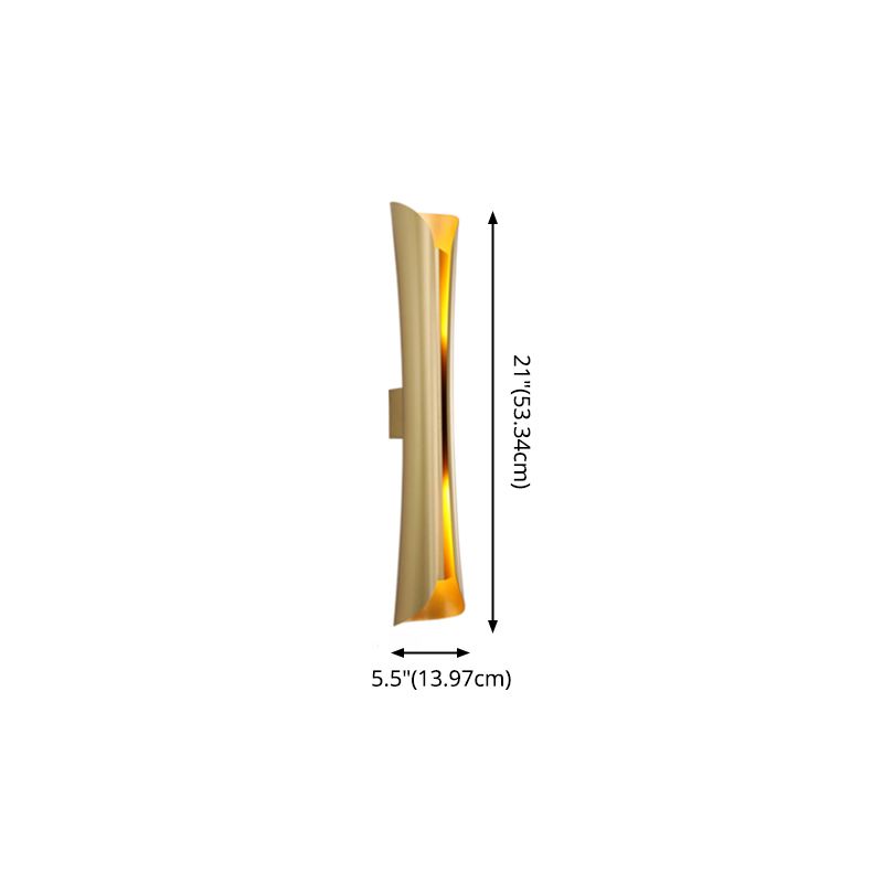 Curl Metal Sconce Funce Functure Contemporary Style Wall Light Sconce per camera da letto